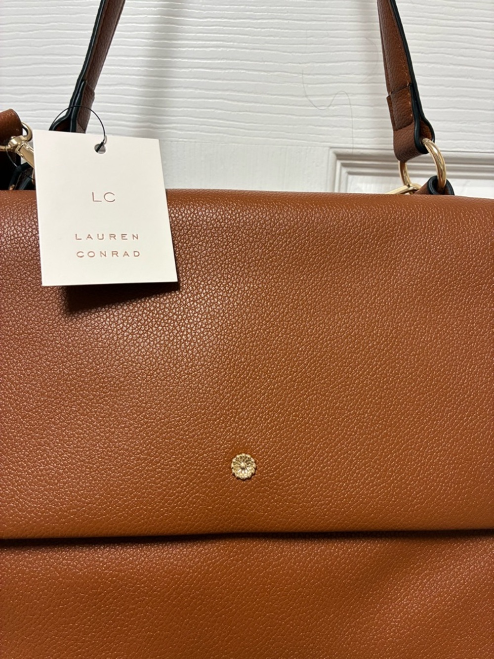 NWT LC Lauren Conrad Satchel/Crossbody with Handle and Removable Strap - Picture 4 of 15